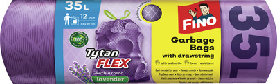 FINO TYTAN FLEX LAVANDA SACI MENAJERI CU SNUR 35L 12BUC