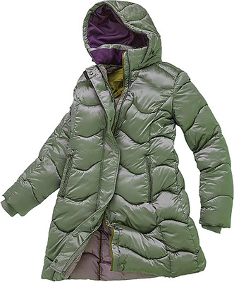 BLUE FLAME GEACA DAMA LUNGA MATLASATA OLIVE CU GLUGA 36 44