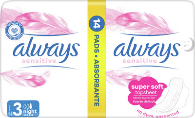 ALWAYS ULTRA SENSITIVE MARIMEA 3 NIGHT 14BUC