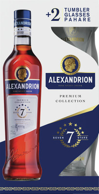 ALEXANDRION 7* BAUTURA SPIRTOASA 0,7 40%+2 PAH.SGR