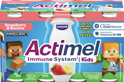 ACTIMEL ACTIKIDS CAPSUNI BANANE 8X100G