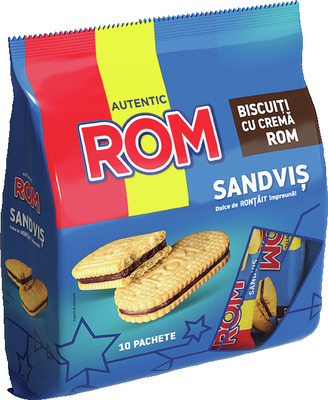 ROM SANDVIS BISCUITI CU CREMA ROM 360G