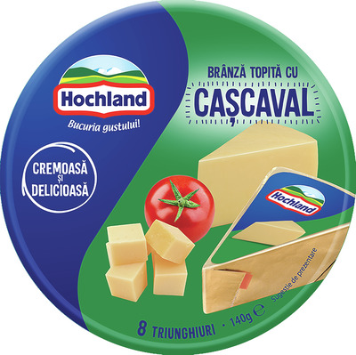 HOCHLAND BRANZA TOPITA TRIUNGHI CASCAVAL 140G