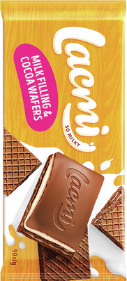 ROSHEN LACMI TABLETA CREMA LAPTE SI NAPOLITANE 90G