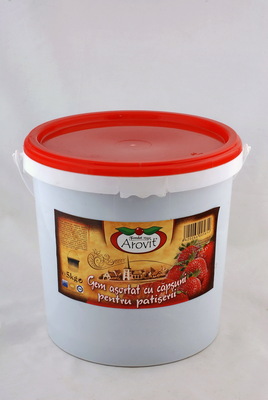 AROVIT GEM ASORTAT CU CAPSUNI PENTRU PATISERII 5KG