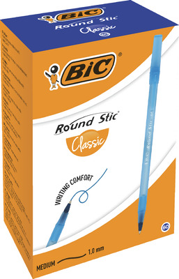 BIC PIX ROUND STIC ALBASTRU 1 MM SET 60 BUCATI