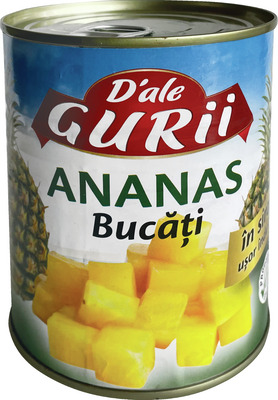 D`ALE GURII COMPOT ANANAS BUCATI 565G