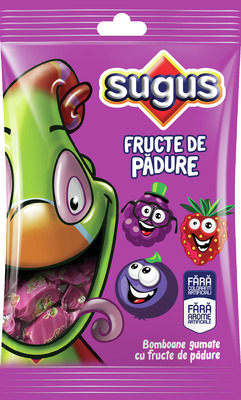 SUGUS BOMBOANE GUMATE CU FRUCTE DE PADURE 80G