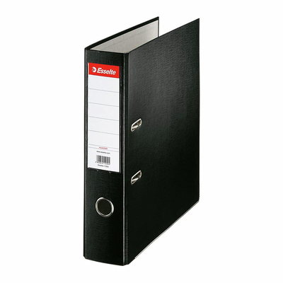 ESSELTE BIBLIORAFT PP A4 7,5 CM NEGRU
