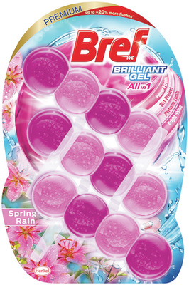 BREF BRILLIANT GEL SPRING RAIN 3X42G