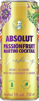 ABSOLUT PASSION FRUIT MARTINI COCKTAIL 5% 0,25 SGR