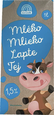 EUROMILK LAPTE UHT 1.5% 1L