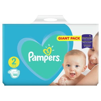 PAMPERS GIANT2 NEW BABY MINI 100/96BUC