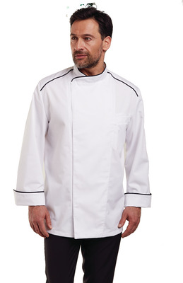 GASTRO TUNICA BUCATAR ALB-NEGRU 48/50