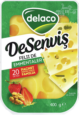 DELACO DESENVIS EMMENTALER FELII 400G