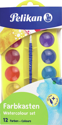 PELIKAN ACUARELE JUNIOR 12 CULORI SI PENSULA