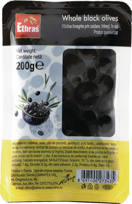 ETHRAS MASLINE NEGRE INTREGI VID 200G