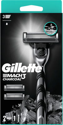 GILLETTE MACH3 CHARCOAL APARAT DE RAS + 2 REZERVE