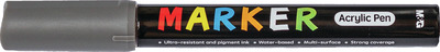 MARKER CU VOPSEA ACRILICA VARF ROTUND 2 MM GRI INCHIS
