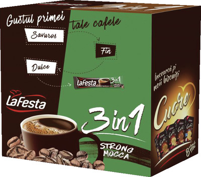 LA FESTA 3 IN 1 CAFEA INSTANT STRONG MOCCA 24X15,6G
