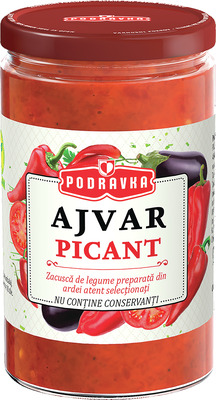 PODRAVKA AJVAR ZACUSCA PICANTA DE ARDEI ROSII 350G (cu aplicatia Selgros)
