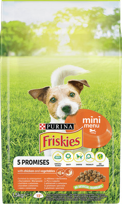 FRISKIES DOG ADULT PUI 1.5 KG MINI MENU LEGUME