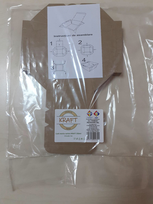 ROMCUPT CUTIE MENIU CARTON KRAFT 250ML 50BUC/SET