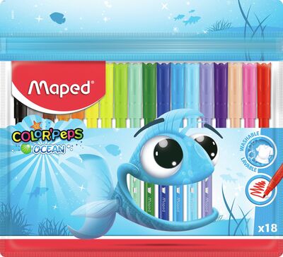 MAPED CARIOCI OCEAN 18 CULORI VARF 2 MM