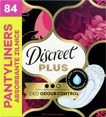 DISCREET PLUS ODOUR CONTROL 84BUC