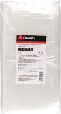 TRANSGOURMET QUALITY SET 50 PUNGI VIDAT GOFRATE 15X30CM