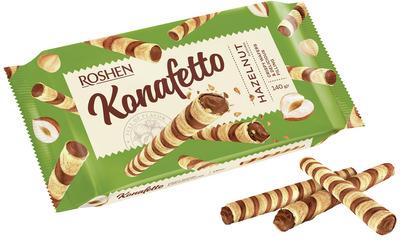 ROSHEN KONAFETO RULOURI NAPOLITANA CREMA ALUNE 140G