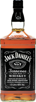 JACK DANIEL`S TENNESSEE WHISKEY 40% 1,5 SGR