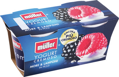 MULLER PEZZI IAURT CU MURE-ZMEURA 2X125G
