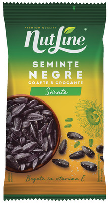 NUTLINE SEMINTE NEGRE FLOAREA SOARELUI CU SARE 100G