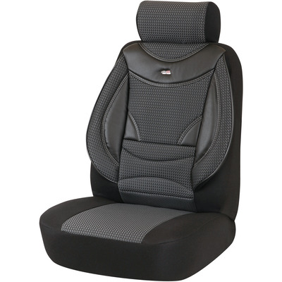 OTOM STYLE SET HUSE SCAUNE AUTO NEGRU-GRI, 11PCS