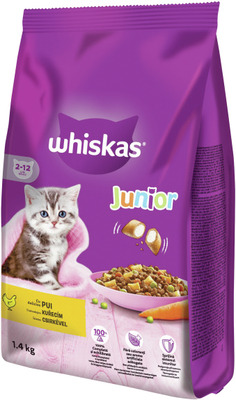 WHISKAS HRANA USCATA CU PUI PENTRU PISICI JUNIOR 1,4KG