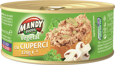 MANDY VEGETAL CU CIUPERCI 120G