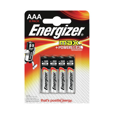 ENERGIZER BATERII ALCALINE R3 MAX PACHET 8 BUCATI
