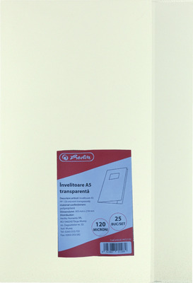 HERLITZ COPERTA PP A5 120 MICRONI TRANSPARENTA