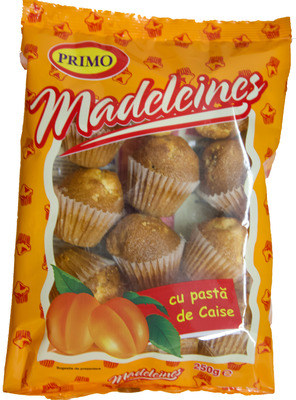 PRIMO MADELEINES CU PASTA DE CAISE 250G
