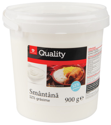 TRANSGOURMET QUALITY SMANTANA 12% GRASIME 900 G