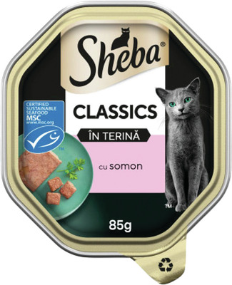 SHEBA PATE CU SOMON PENTRU PISICI 85GR