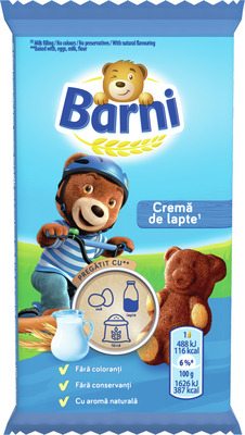 BARNI PRAJITURA CU LAPTE 30G
