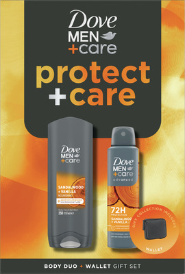 DOVE MEN+CARE ADVANCED GS SPRAY 150ML+GEL 250+PORTOFEL