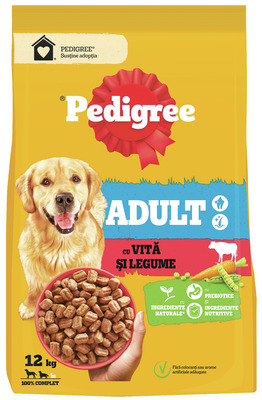PEDIGREE HRANA USCATA VITA SI LEGUME PT.CAINI ADULTI 12KG