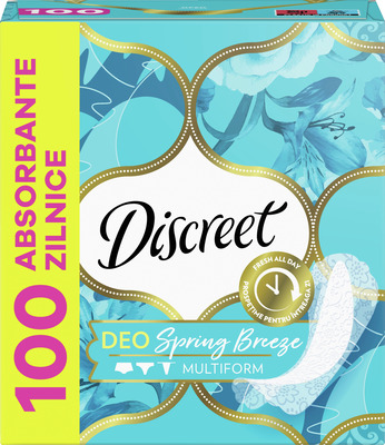 DISCREET DEO SPRING BREEZE ABSORBANTE ZILNICE 100BUC