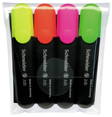 SCHNEIDER TEXTMARKER JOB 1_5 MM SET 4 BUCATI