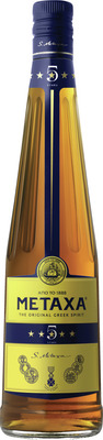 METAXA 5* BRANDY 38% 1,0 SGR