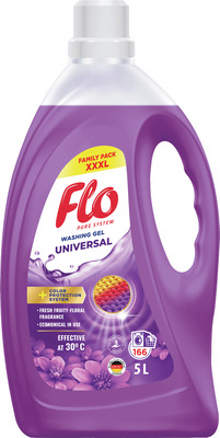 FLO UNIVERSAL DETERGENT GEL PENTRU RUFE 5L 166 SPALARI