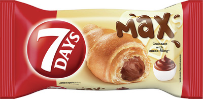 7DAYS MAX CROISSANT CU UMPLUTURA CACAO 80G